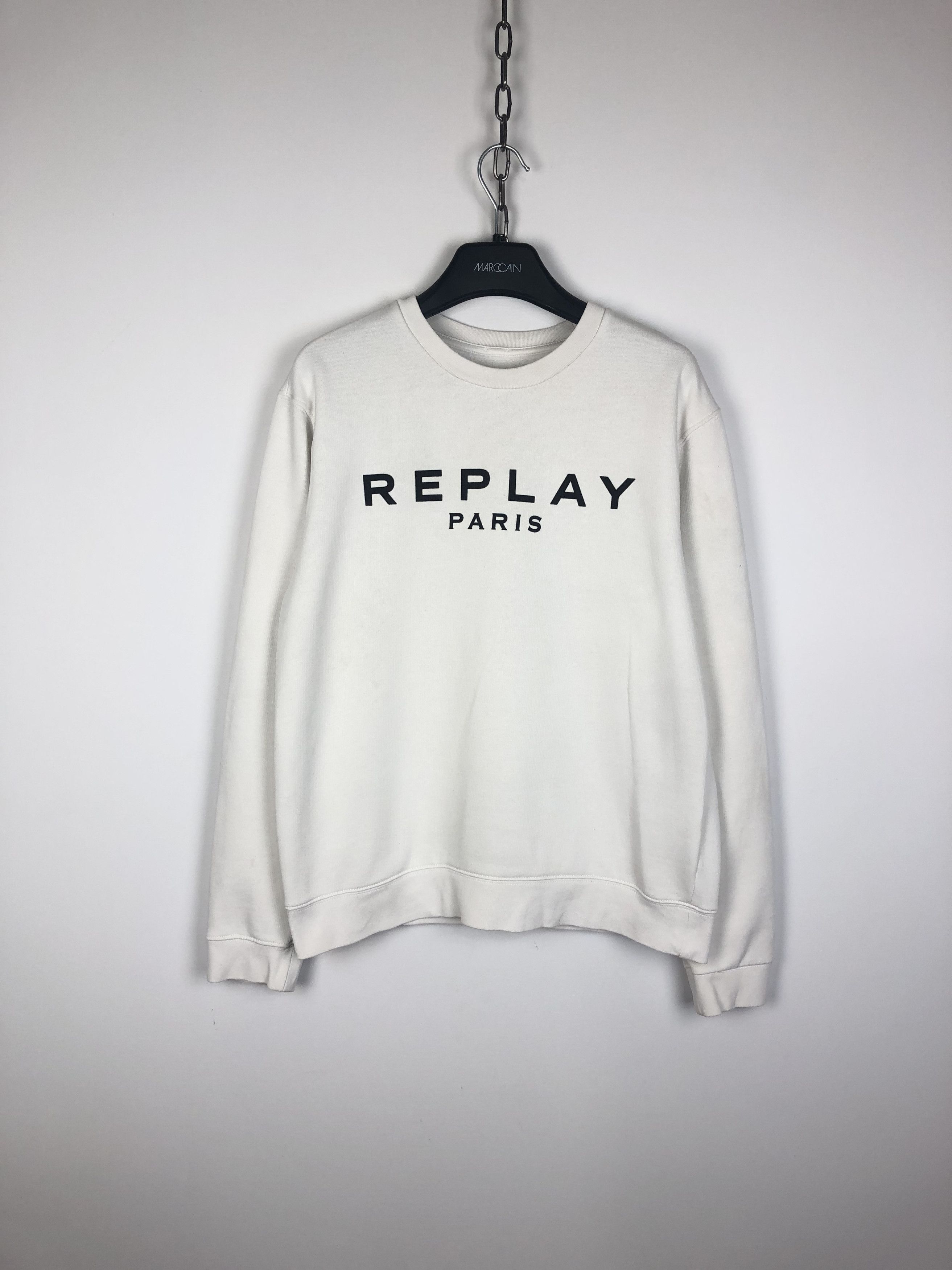 Replay Replay Paris Sweatshirt Crewneck White size XL Size XL / US 12-14 / IT 48-50 - 1 Thumbnail