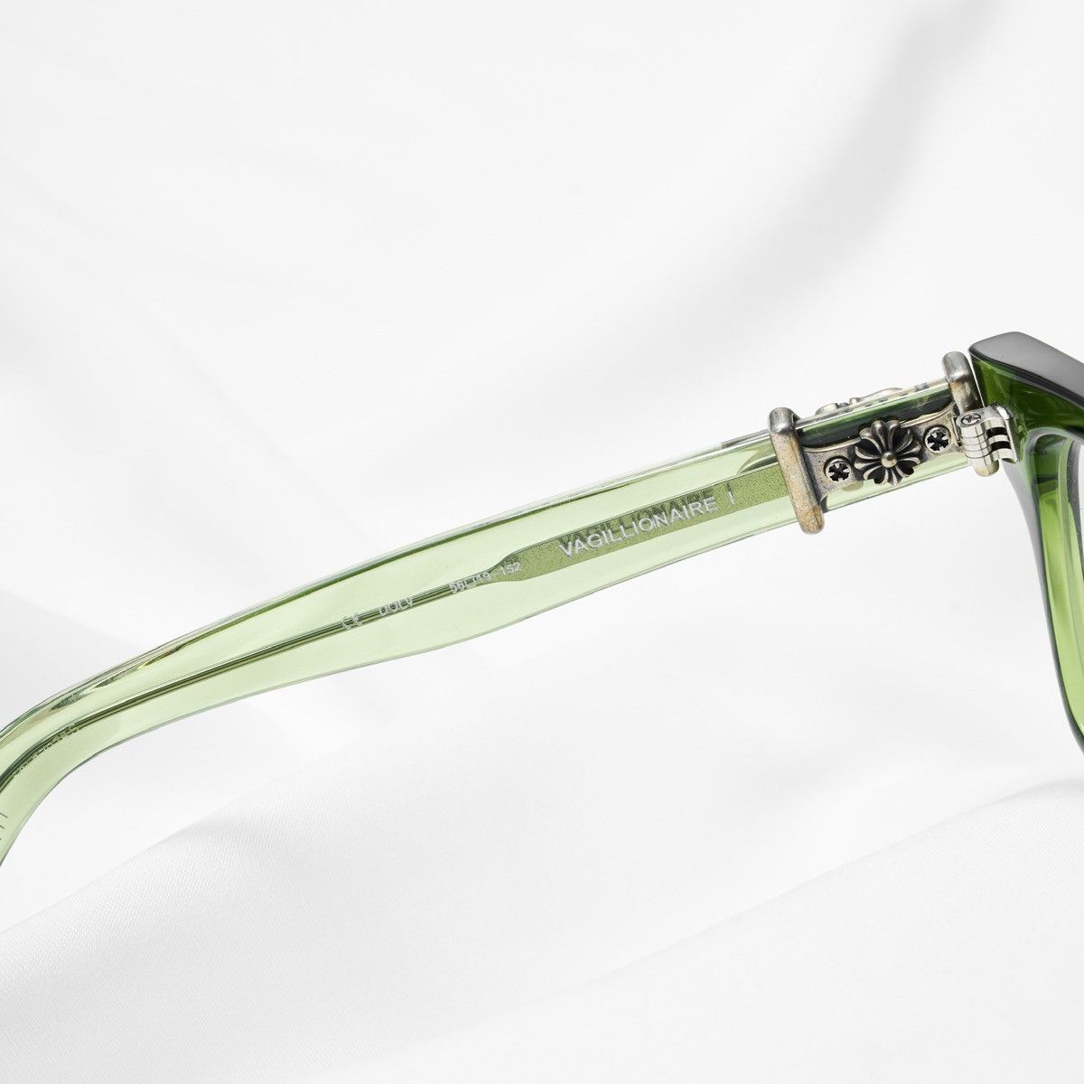 Chrome Hearts CHROME HEARTS VAGILLIONAIRE I DARK OLIVE GLASSES Size ONE SIZE - 5 Thumbnail