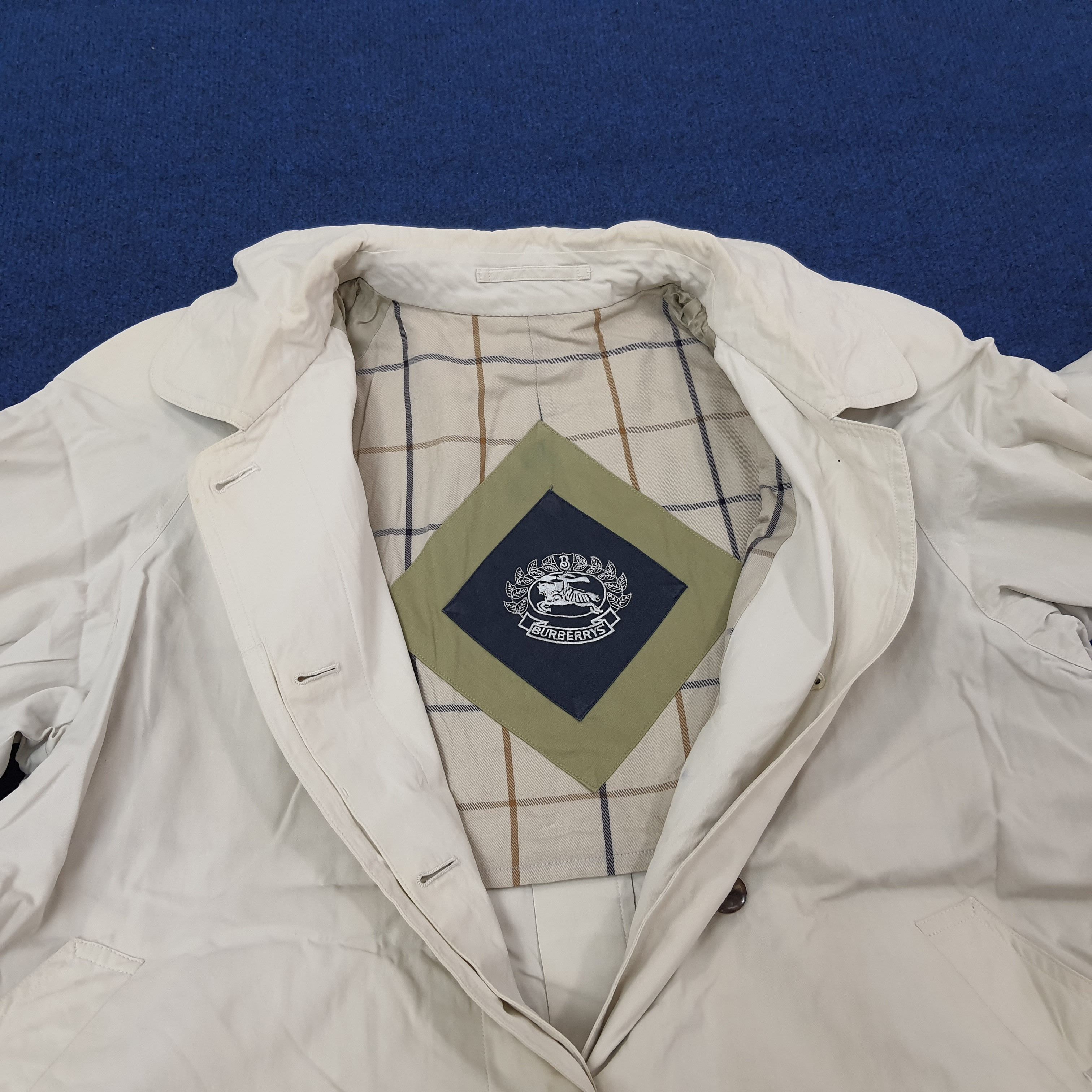 Burberry Vintage Burberrys Custom Logo Trench Jacket C246N4 Size L / US 10 / IT 46 - 5 Thumbnail