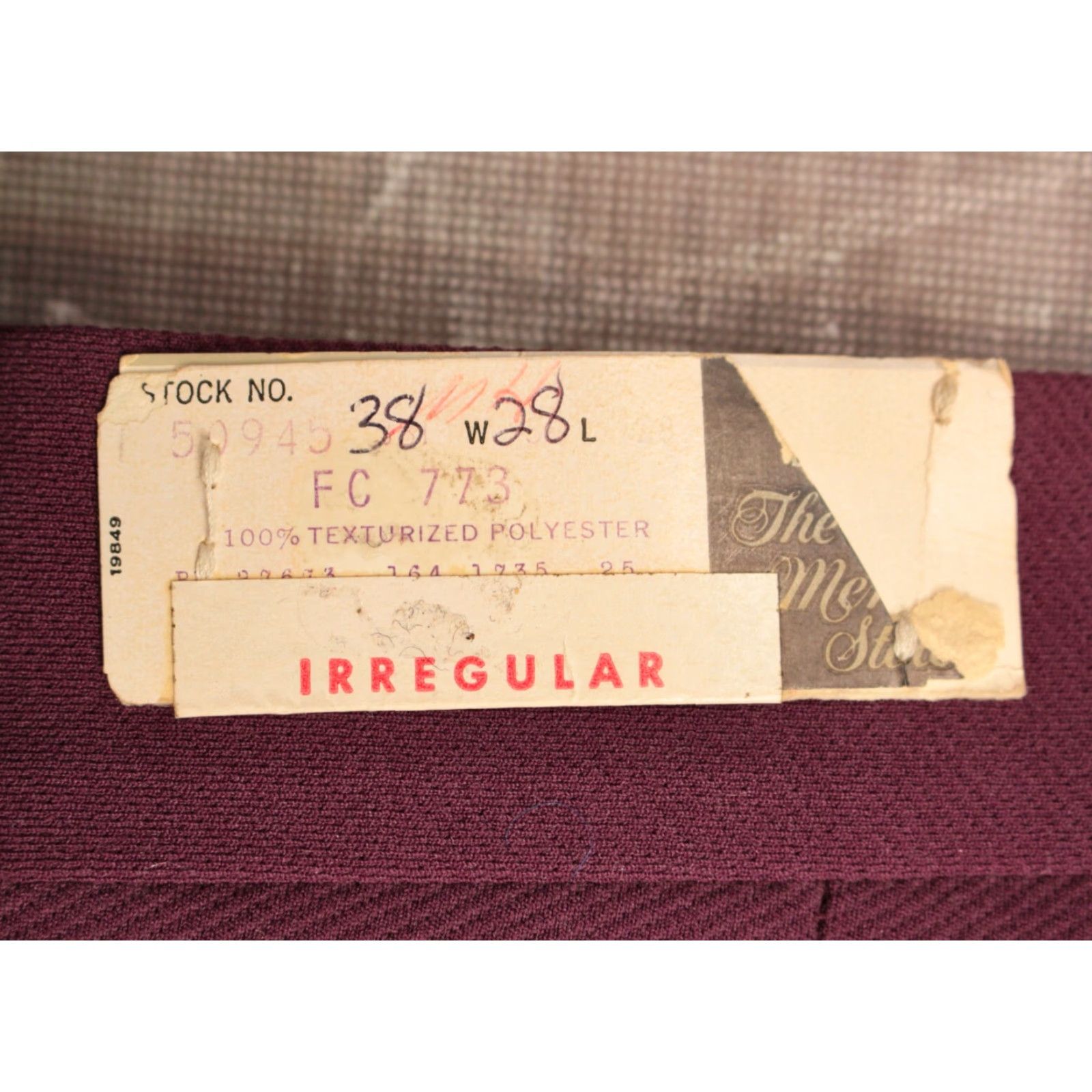 Vintage VINTAGE Men's VTG NOS 1970s Purple Polyester Pants Sz 38x28 70s Size US 38 / EU 54 - 4 Thumbnail