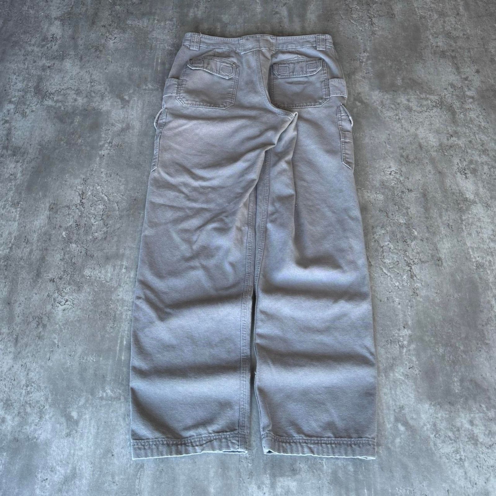 Carhartt × Carhartt Wip × Duluth Trading Company Duluth Trading Co. Grey Carhartt Style Carpenter Pants Size US 36 / EU 52 - 1 Thumbnail