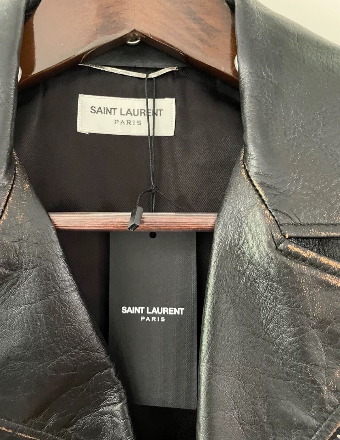 Saint Laurent Paris × Yves Saint Laurent Saint Laurent No smoking Leather Clothing Jacket Size US S / EU 44-46 / 1 - 8 Thumbnail