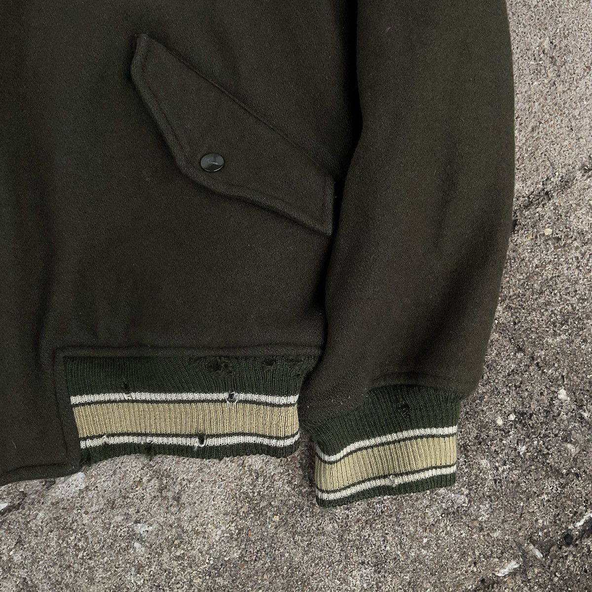 Vintage Flandre Premium Wool Flight Jacket Size US L / EU 52-54 / 3 - 7 Thumbnail