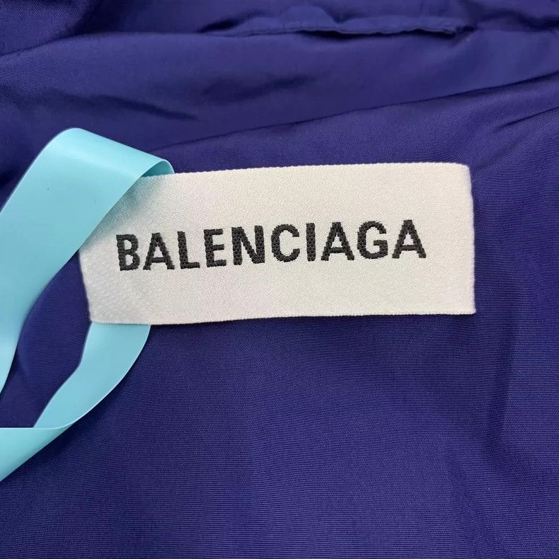 Balenciaga Balenciaga size 36 Blue neckline logo embroidered hooded d Size XS / US 0-2 / IT 36-38 - 5 Thumbnail