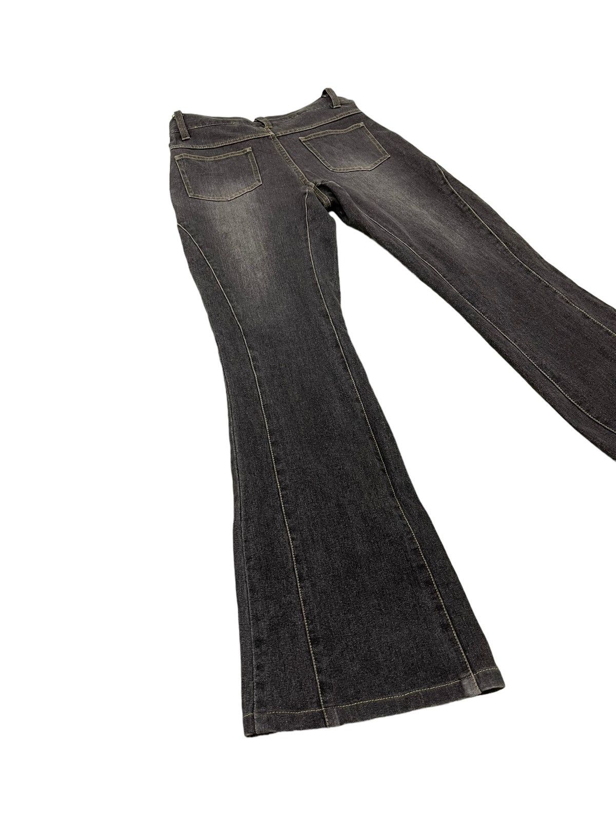 Japanese Brand Flare Jeans Fairy Slim Stretch Boot Cut 7🟦6 Size US 29 - 12 Thumbnail