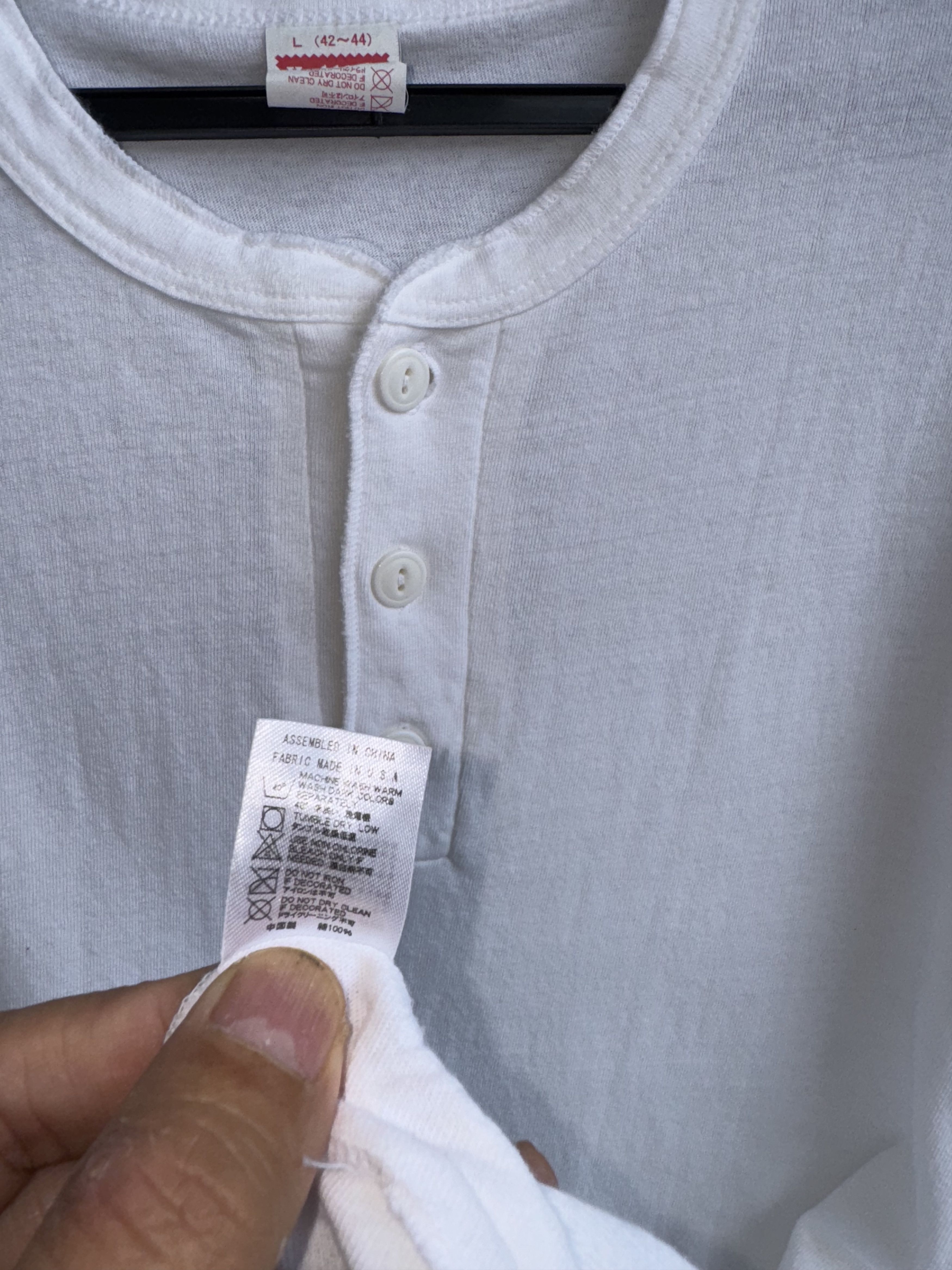 Vintage Union Made Healthknit Plain Half Buttoned Vintage Shirt Size US L / EU 52-54 / 3 - 5 Thumbnail