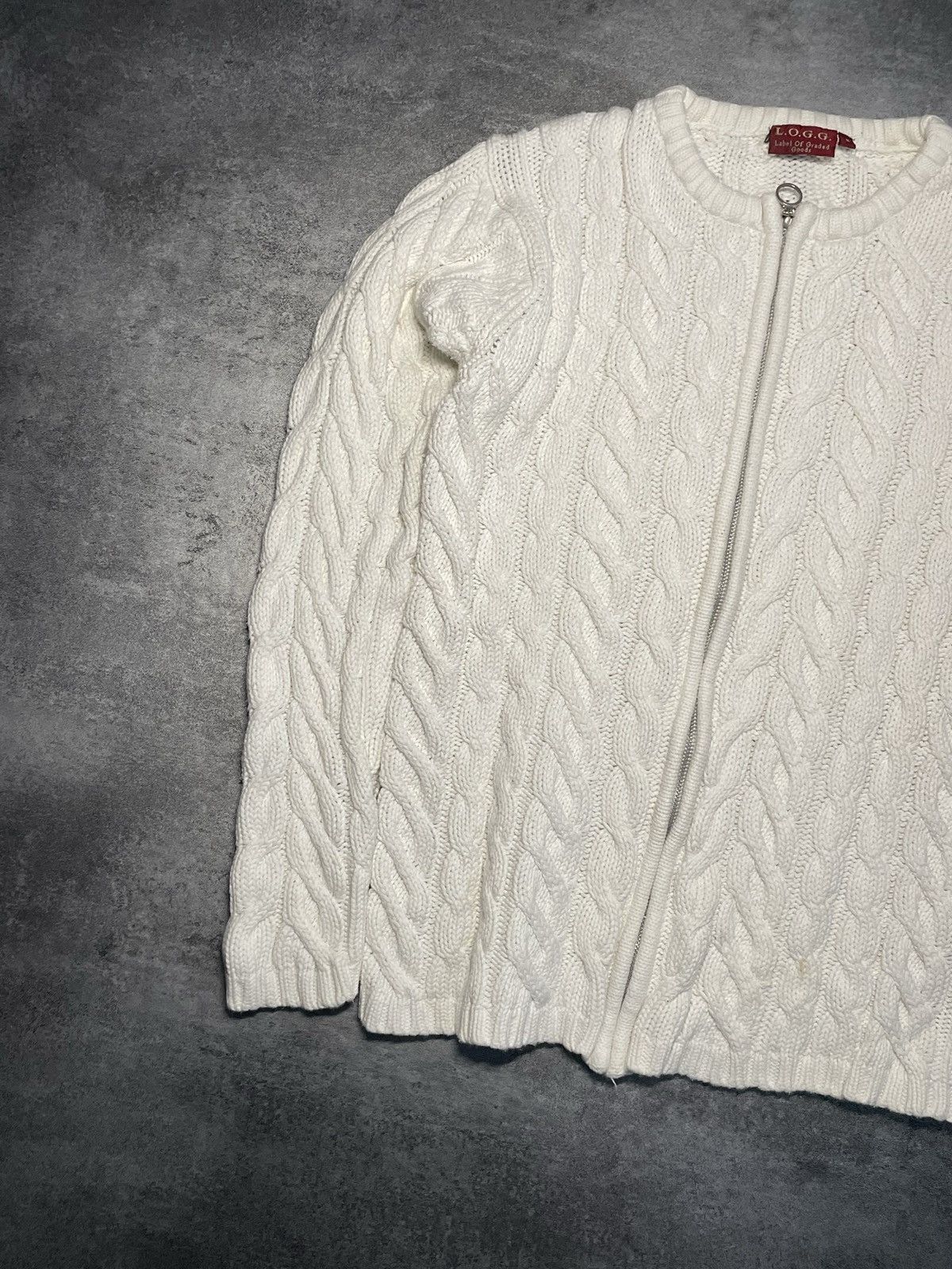 Vintage 🔥RARE🔥Braid Zip Sweater Warm Rare Hype Cozy Avant Garde Size XS / US 0-2 / IT 36-38 - 2 Thumbnail