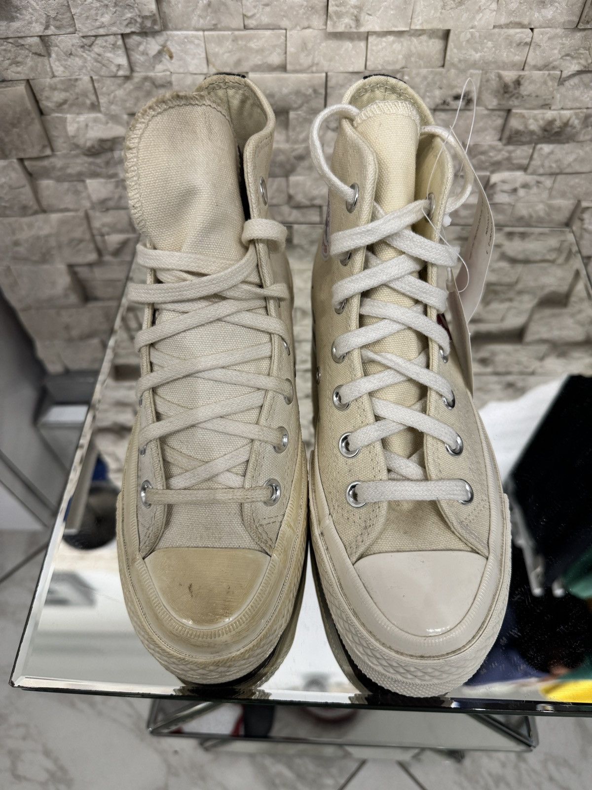 Comme des Garcons CDG PLAY x Converse Display Sneakers READ DESCRIPTION Size US 5 / EU 37 - 15 Thumbnail