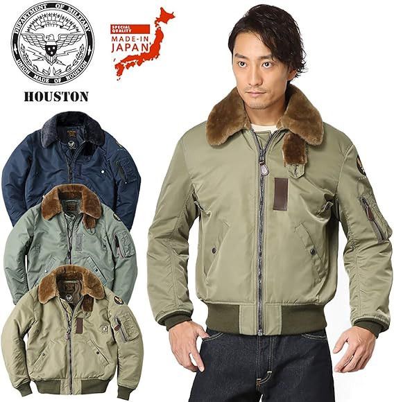 Japanese Brand HOUSTON B-15C Flight Jacket Size US L / EU 52-54 / 3 - 3 Thumbnail