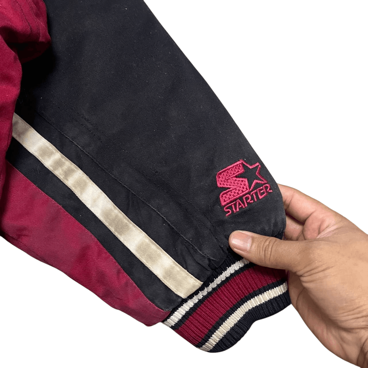 Starter Vintage Starter Embroidered Bomber Jacket Sherpa Linning Size US L / EU 52-54 / 3 - 7 Thumbnail