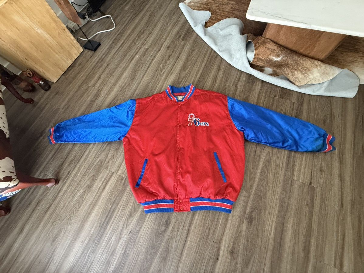 Mitchell & Ness Vintage Hardwood Classics Philadelphia 76ers sixers jacket Size US XL / EU 56 / 4 - 1 Thumbnail