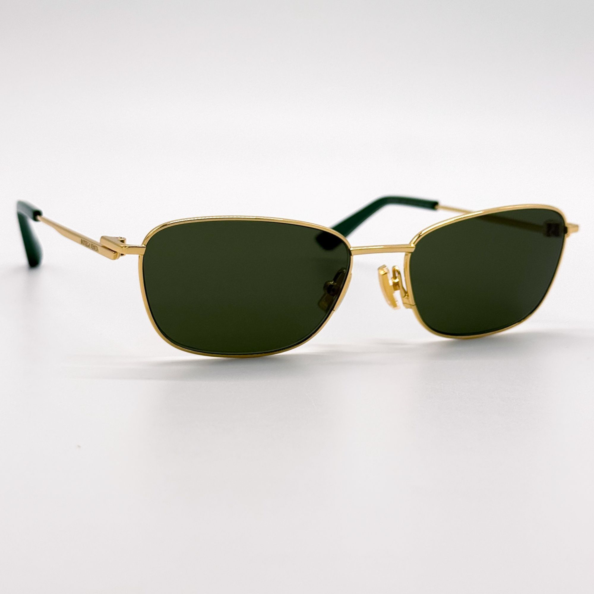 Bottega Veneta NEW BOTTEGA VENETA SUNGLASSES BV1300S 002 WOMEN GOLD/GREEN Size ONE SIZE - 4 Thumbnail