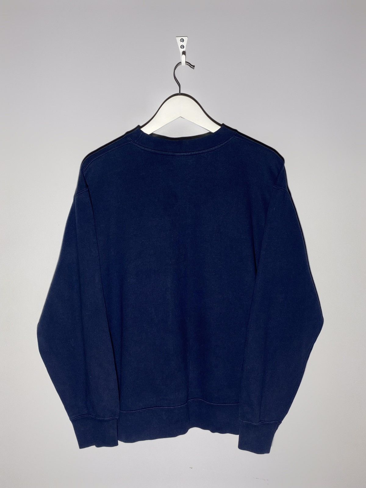 Nike 🔥 Vintage Nike Y2k Swoosh Logo Boxy Sweatshirt Navy Blue Size US M / EU 48-50 / 2 - 3 Thumbnail