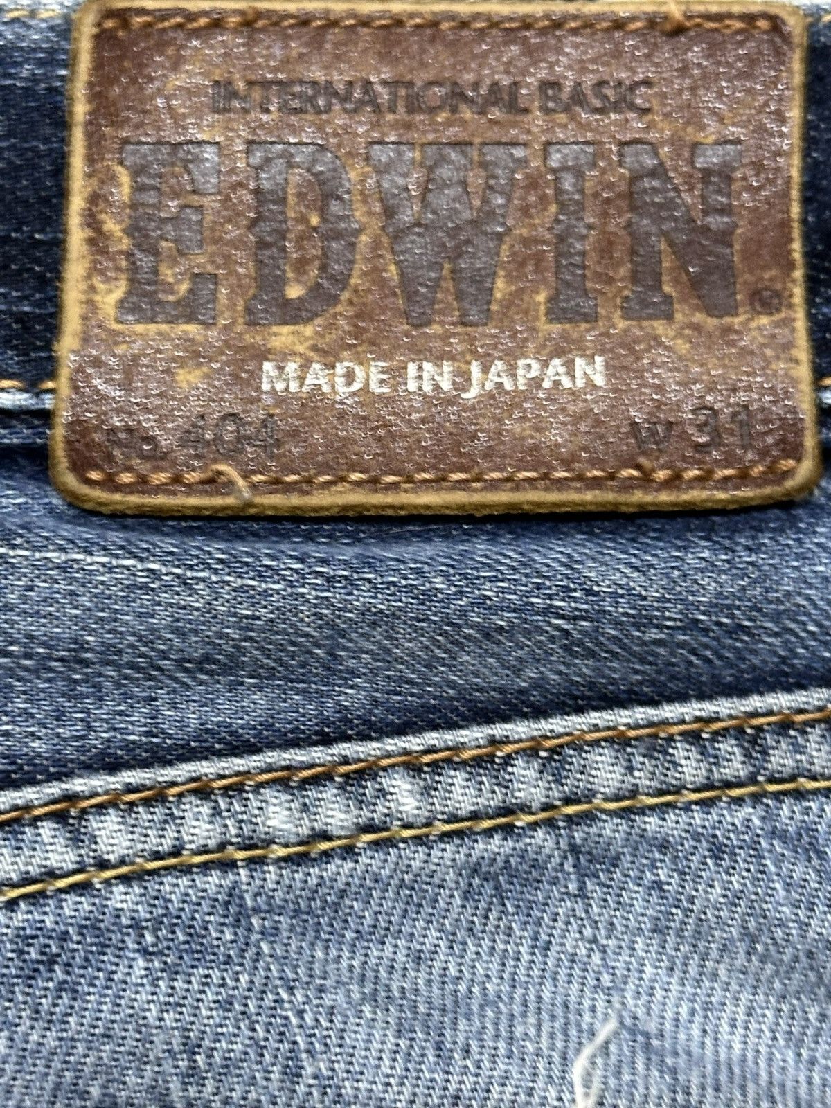 Edwin Vintage Edwin 404 Faded Wash Distressed Style Loose Jeans Size US 31 - 9 Thumbnail