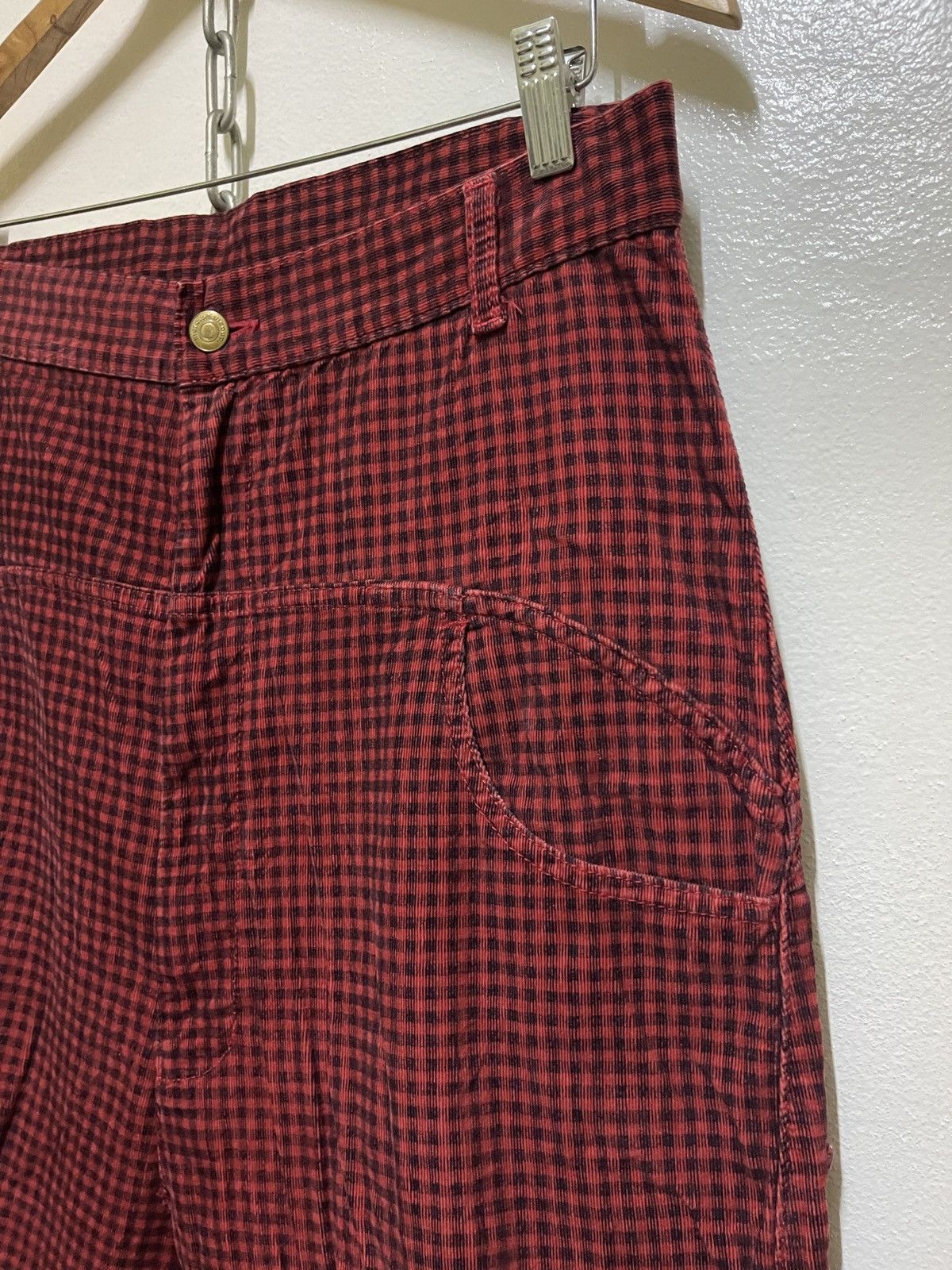 Issey Miyake × mercibeaucoup Mercibeaucoup Red Velvet Carrot Pants Size 31" - 5 Thumbnail