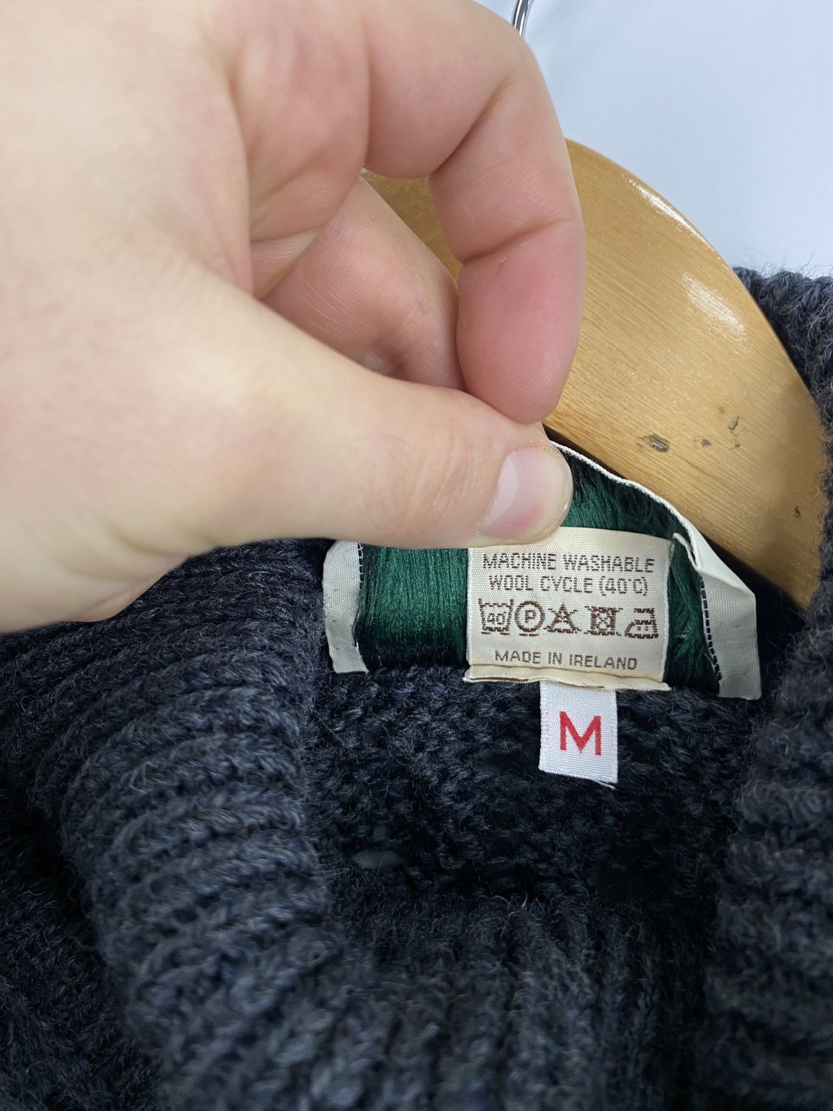 Aran Sweater Market 🇮🇪 Aran Islands Ireland Sweater Market Merino Wool Rare Retro Size US M / EU 48-50 / 2 - 7 Thumbnail