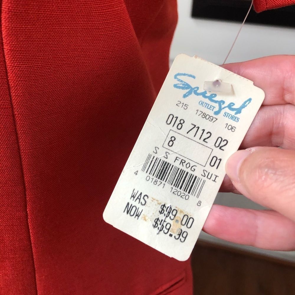 Other Vintage Spiegel Linen Blend Short Sleeve Blazer 8 Size M / US 6-8 / IT 42-44 - 5 Thumbnail
