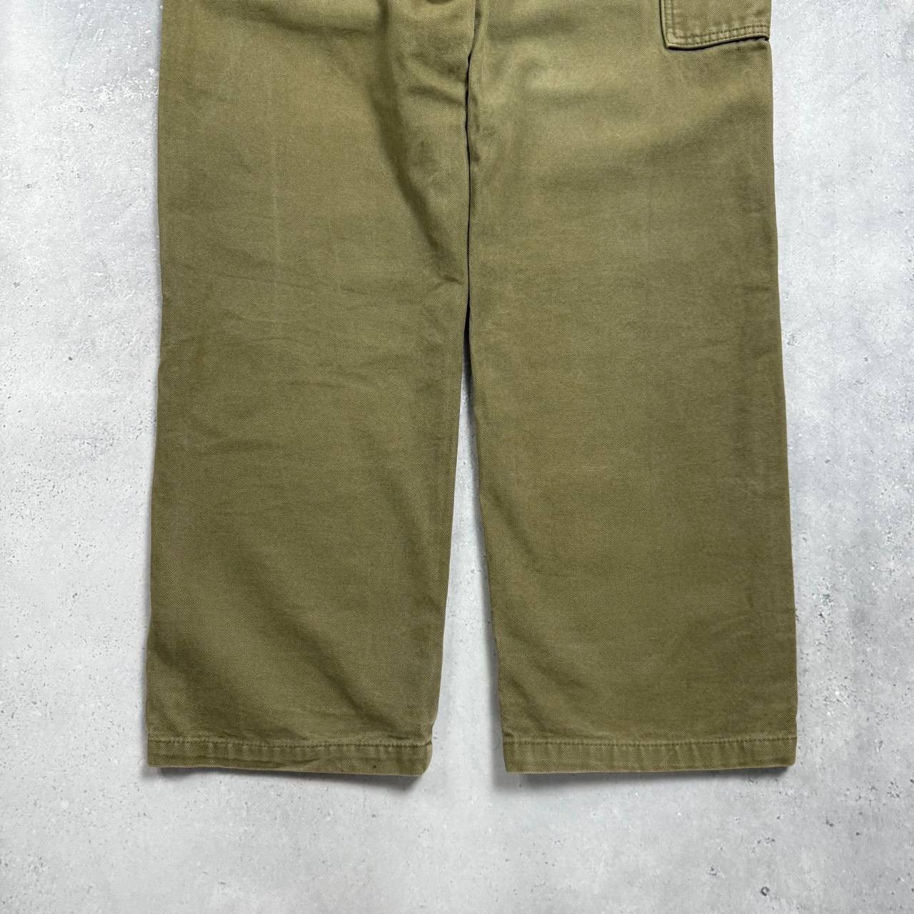 Quiksilver Vintage 2000s Quiksilver Barney Canvas Carpenter Pants Khaki Size US 31 - 21 Thumbnail
