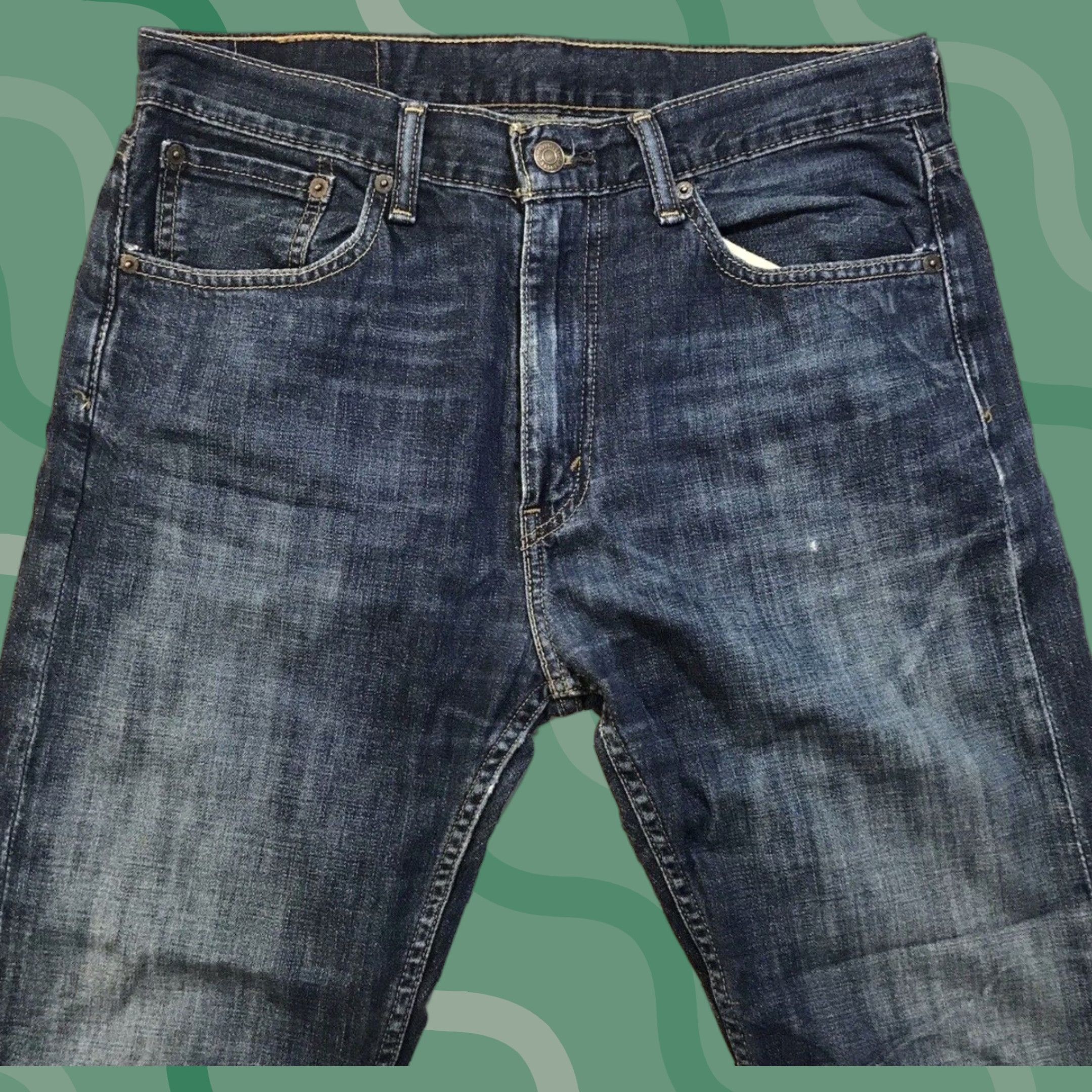 Levi's Levi's 505 Jeans Men's 32x30 Straight Leg Blue Denim Stretch Classic Size US 32 / EU 48 - 1 Thumbnail