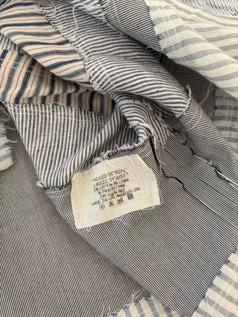 Greg Lauren Greg Lauren Cotton and Linen Patchwork Shirt Size US M / EU 48-50 / 2 - 5 Thumbnail