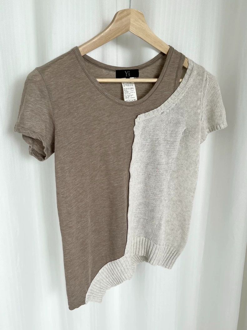 Y's Y's Different material stitching short sleeve Size XS / US 0-2 / IT 36-38 - 5 Thumbnail