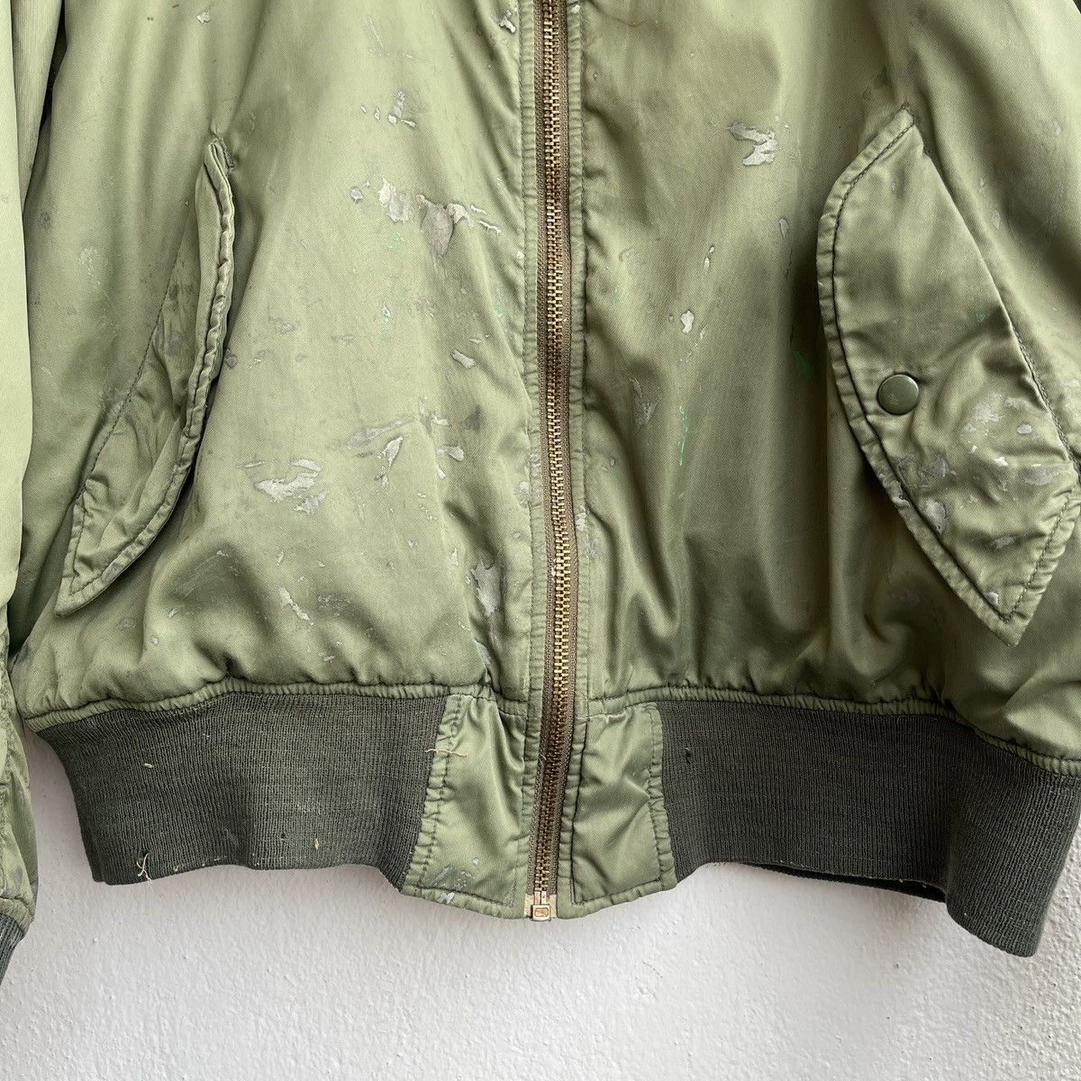 Toyo Enterprises VINTAGE DISTRESSED BOMBER WAKU WAKU WORK TOYO ENTERPRISE Size US L / EU 52-54 / 3 - 11 Thumbnail