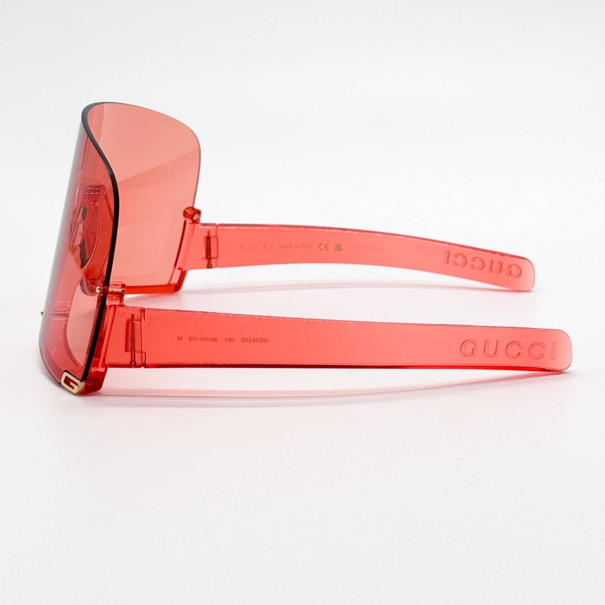 Gucci NEW GUCCI GG1631S 001 RED OVERSIZED WOMEN SUNGLASSES GUCCI Size ONE SIZE - 6 Thumbnail