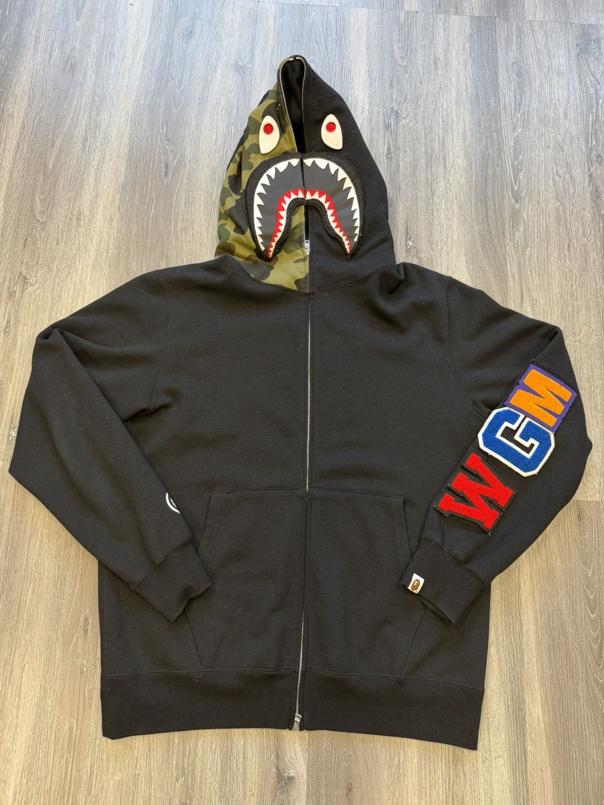 Bape Bape Shark Camo Zip-up Size US XXL / EU 58 / 5 - 1 Thumbnail