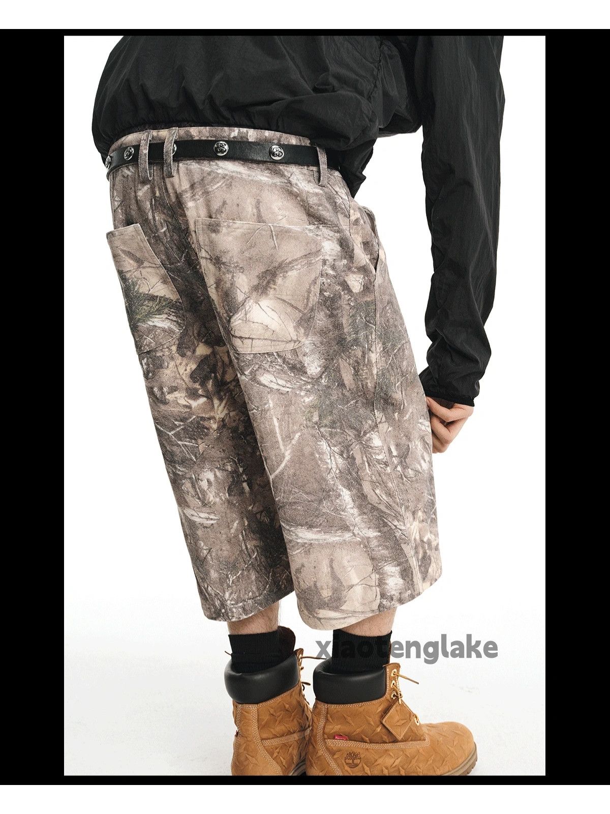 Designer × Japanese Brand × Vintage Unisex outdoor real tree camo pattern graphic cargo shorts Size US 34 / EU 50 - 4 Thumbnail