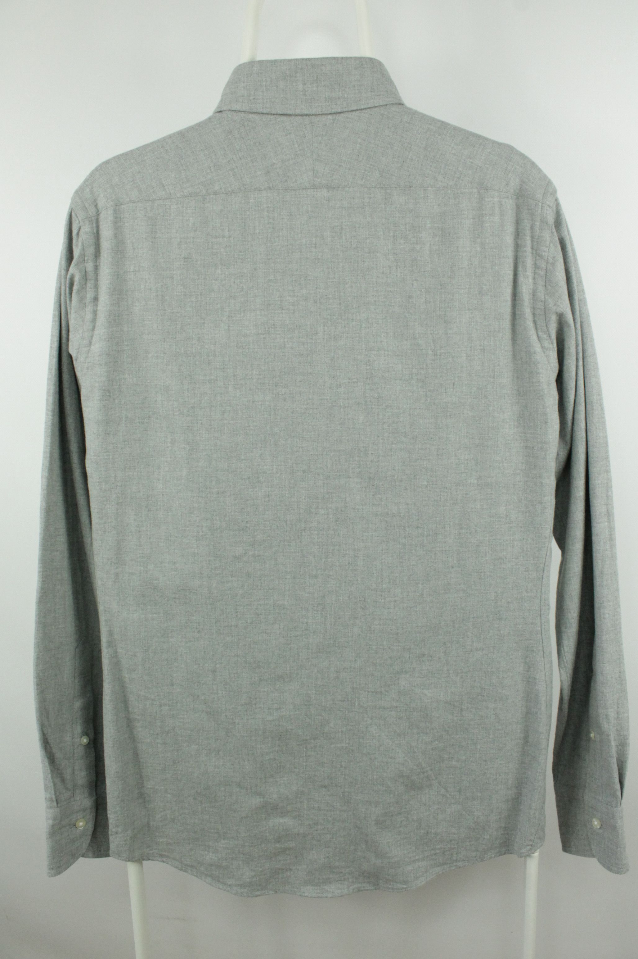 Designer Spier & Mackay Handmade Light Flannel Slim Fit Dress Shirt Size US M / EU 48-50 / 2 - 5 Thumbnail