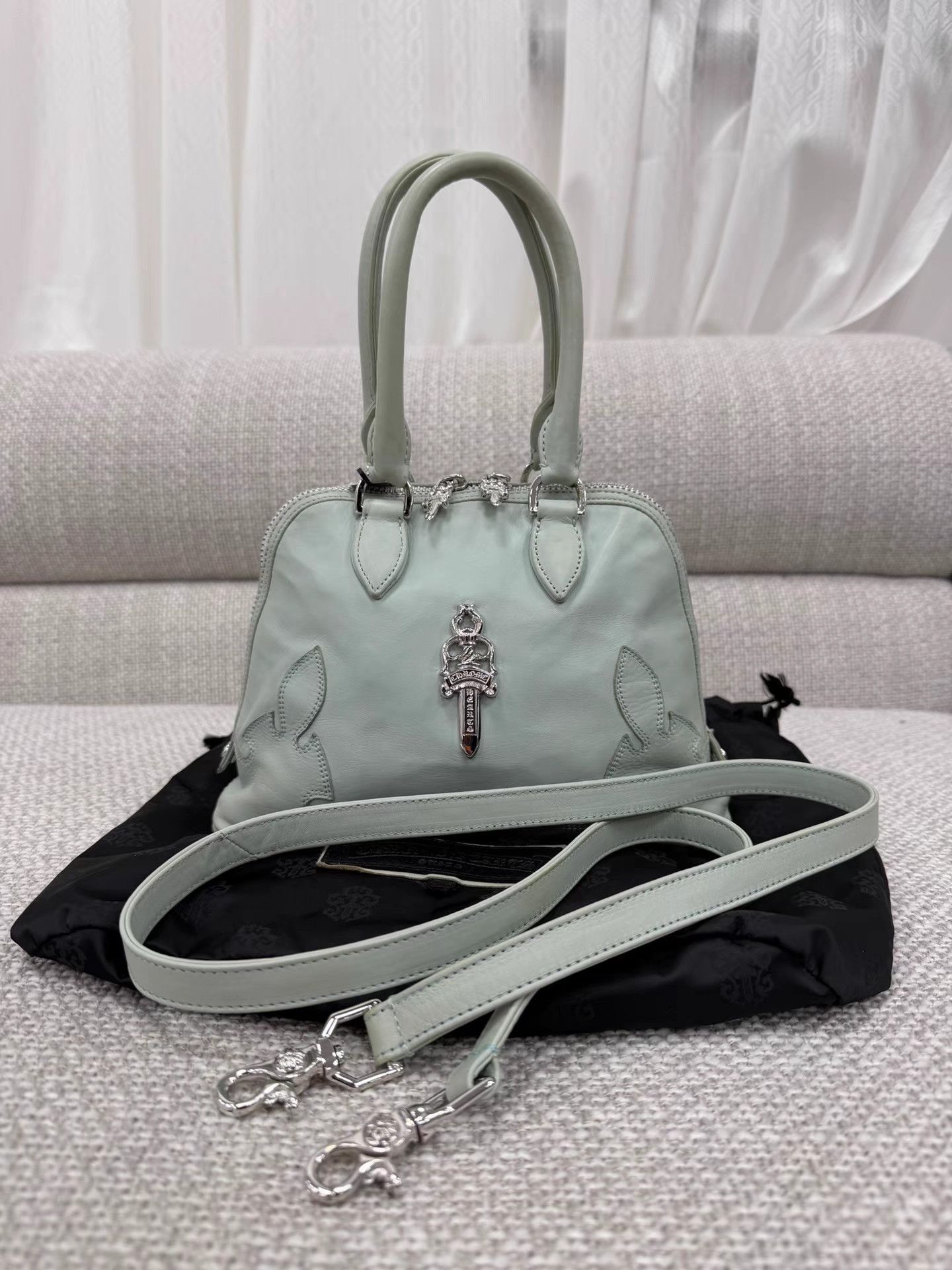 Chrome Hearts 【Chrome Hearts Sky Blue Seoul Exclusive Shell Bag】 Size ONE SIZE - 8 Thumbnail