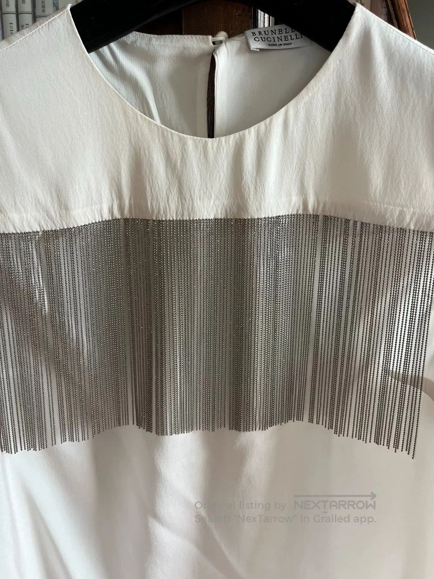 Brunello Cucinelli Brunello Cucinelli Silk Fringe Tank Top. Size US XS / EU 42 / 0 - 2 Thumbnail