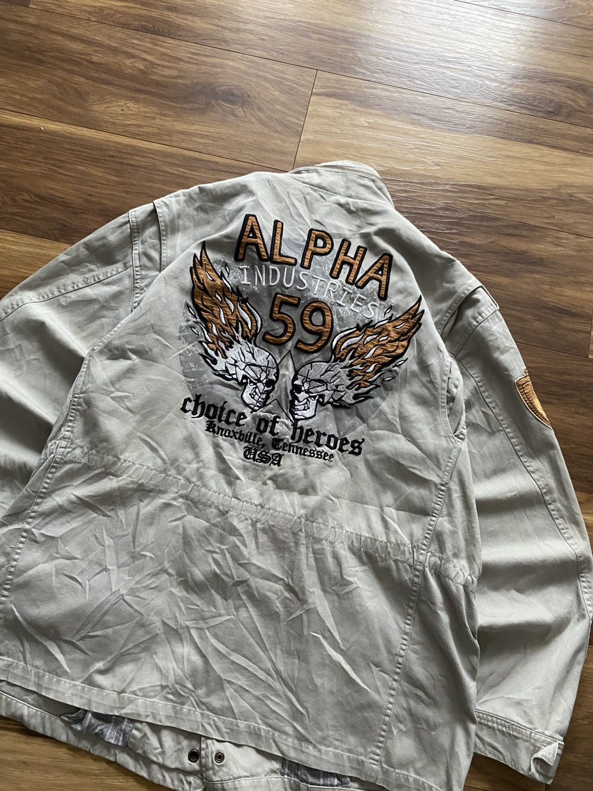 Alpha Industries Vintage Alpha Industries Multi Pocket Cargo Jacket Y2k Size US XXL / EU 58 / 5 - 3 Thumbnail