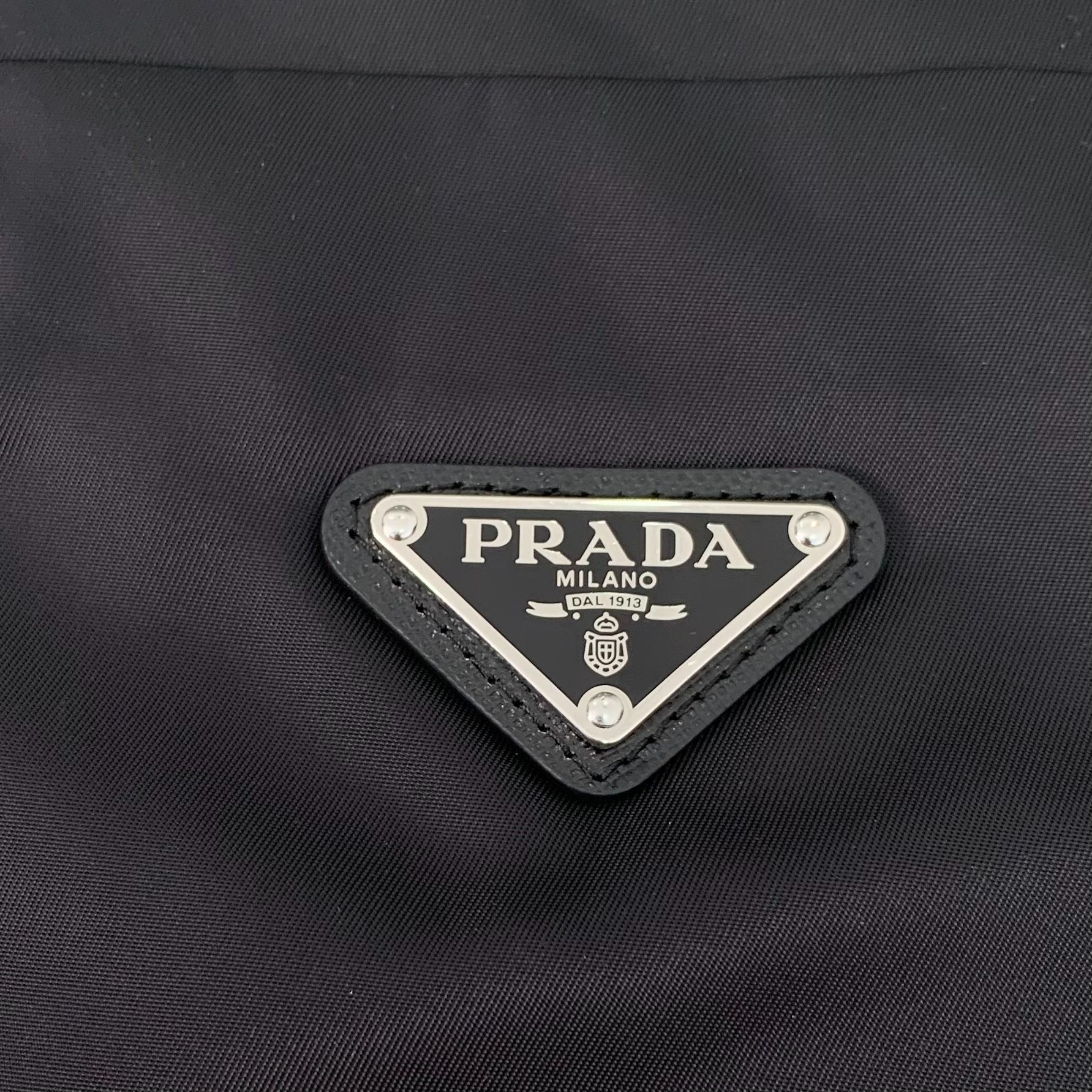 Prada Prada Black Triangle Logo Sleeveless Crew Neck Dress (Size X Size XS / US 0-2 / IT 36-38 - 7 Thumbnail