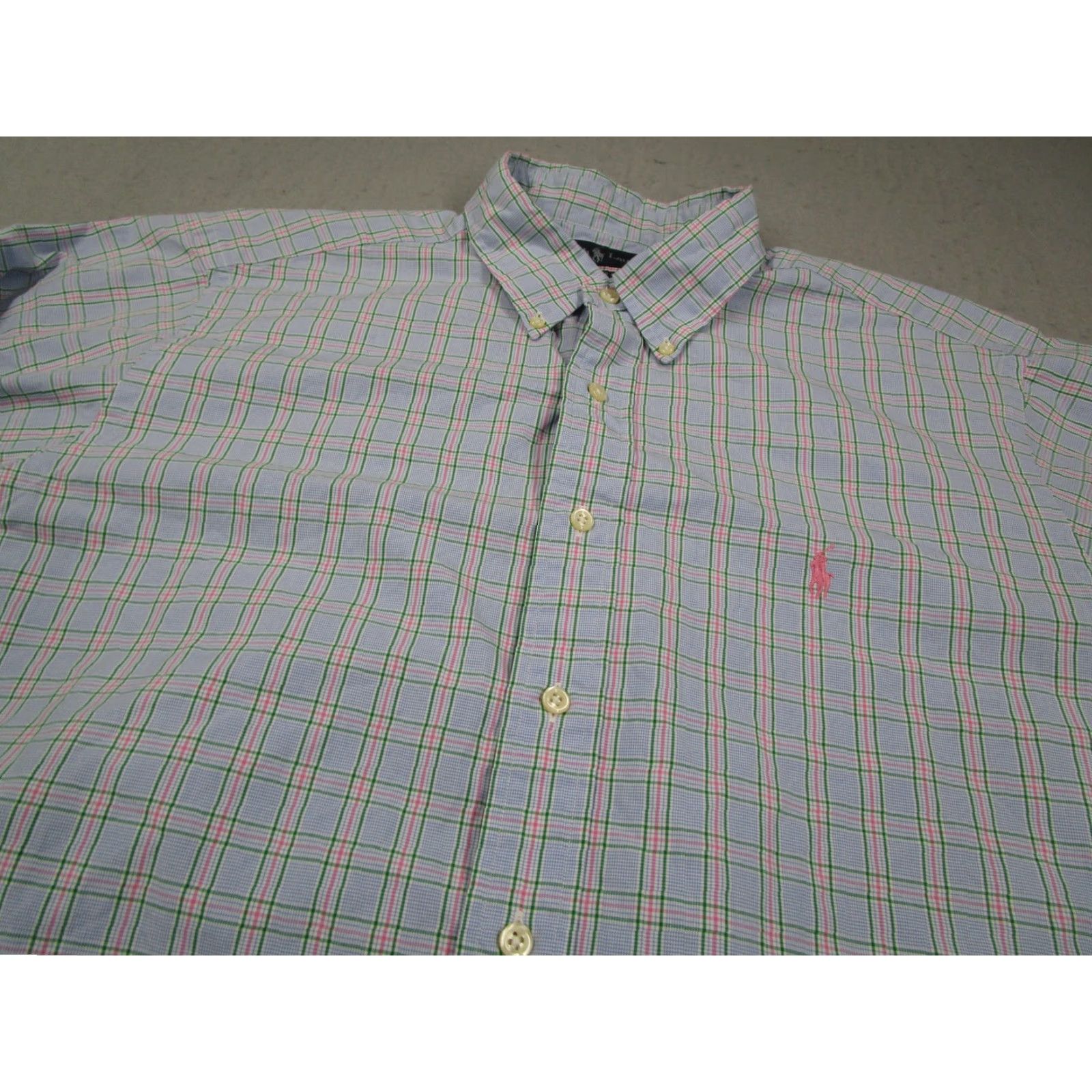 Ralph Lauren VINTAGE Polo Ralph Lauren Dress Shirt Mens 17.5 34 Blue Plaid Classic Fit Long Sleeve Button-Down Preppy Size US S / EU 44-46 / 1 - 2 Thumbnail
