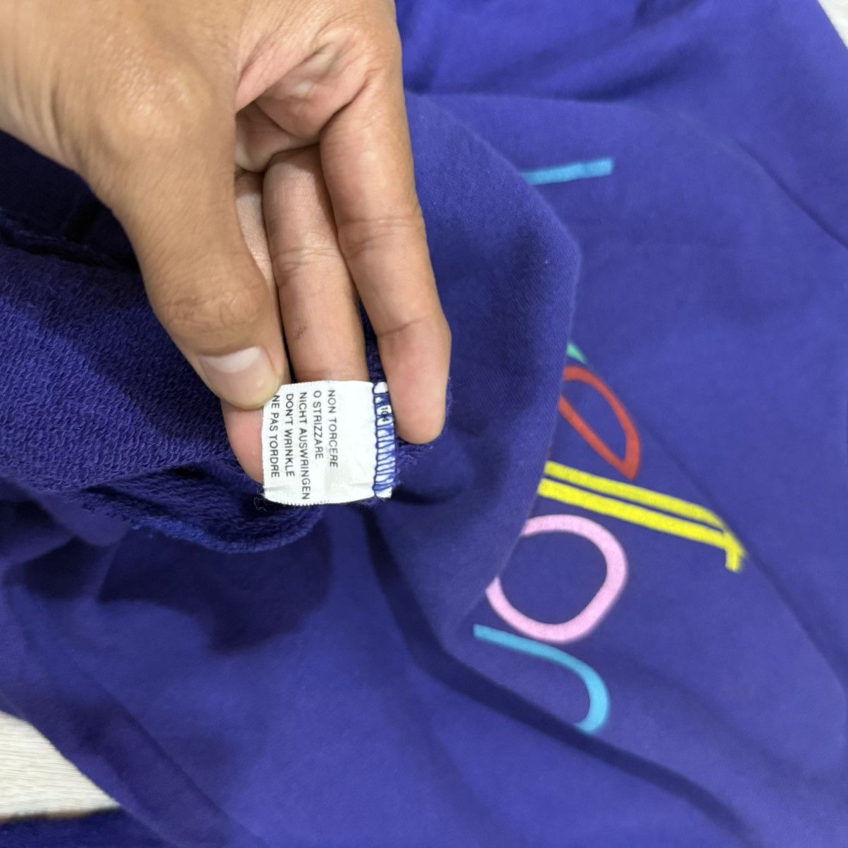 Benetton BENETTON hawaii vintage sweatshirt purple Size US M / EU 48-50 / 2 - 3 Thumbnail