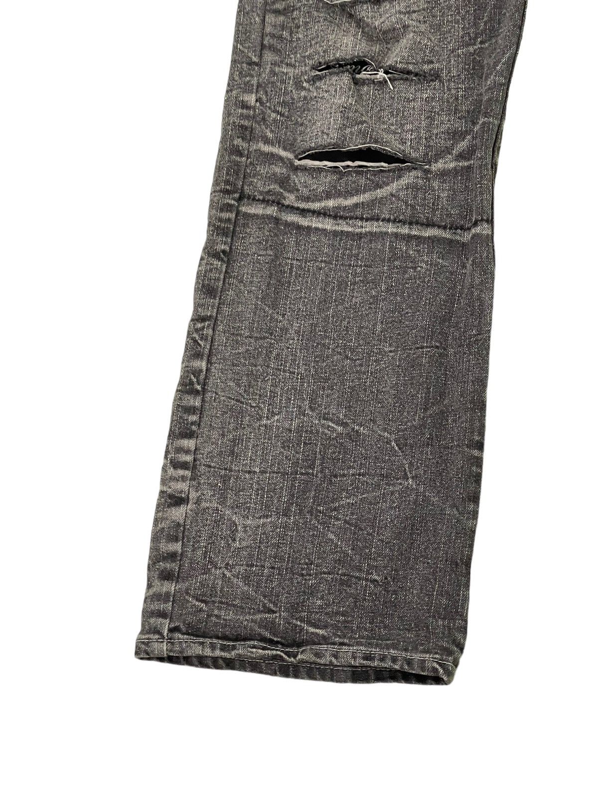 Japanese Brand Distress Jeans Root Three Regular Straight 6🟦3 Size US 31 - 5 Thumbnail