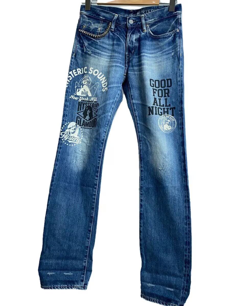Hysteric Glamour Hysteric Woman Patchwork Print Denim Jeans Size US 29 - 1 Thumbnail