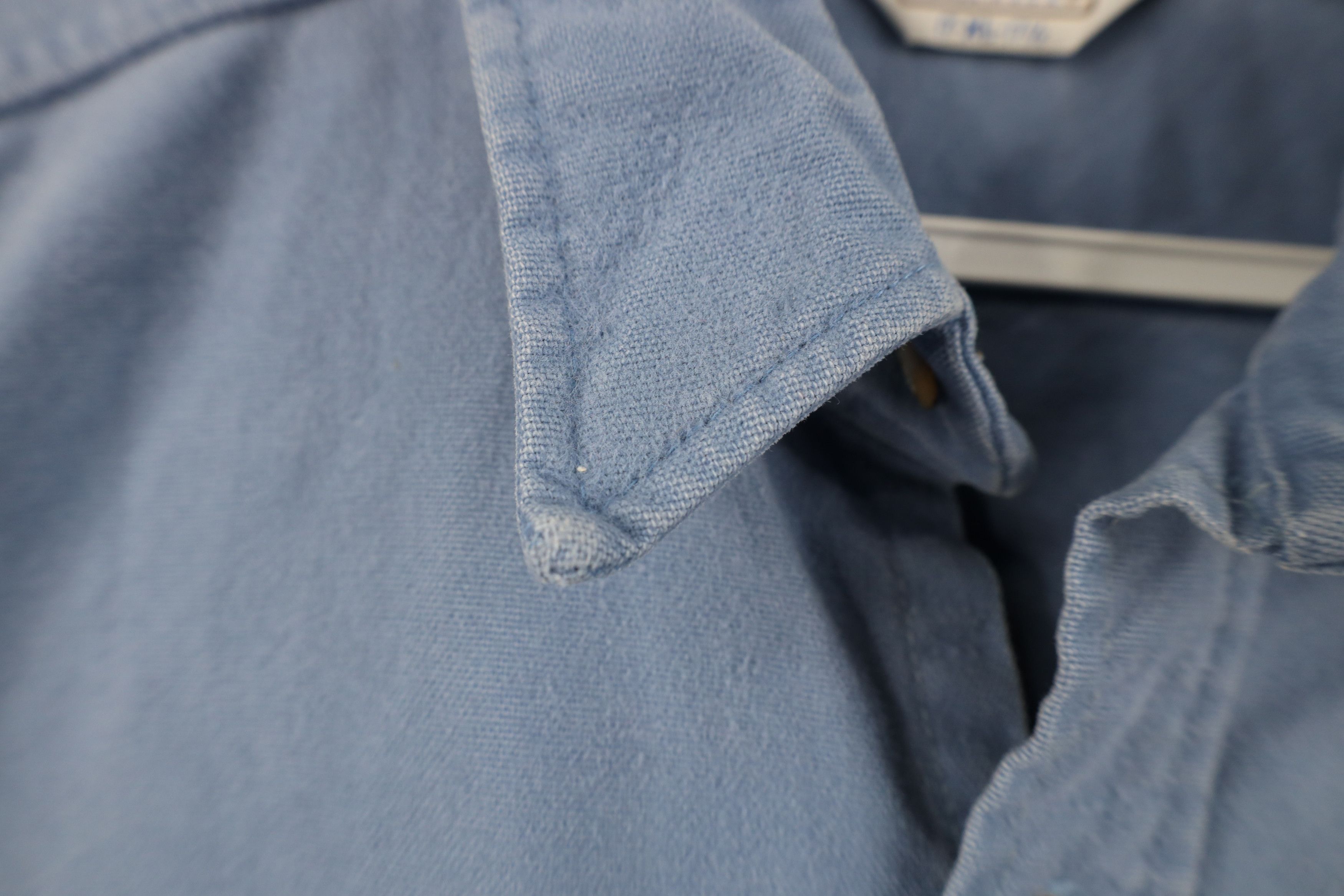 FiveBrother Vintage 70s Five Brother Chamois Cloth Collared Button Shirt Size US XL / EU 56 / 4 - 4 Thumbnail