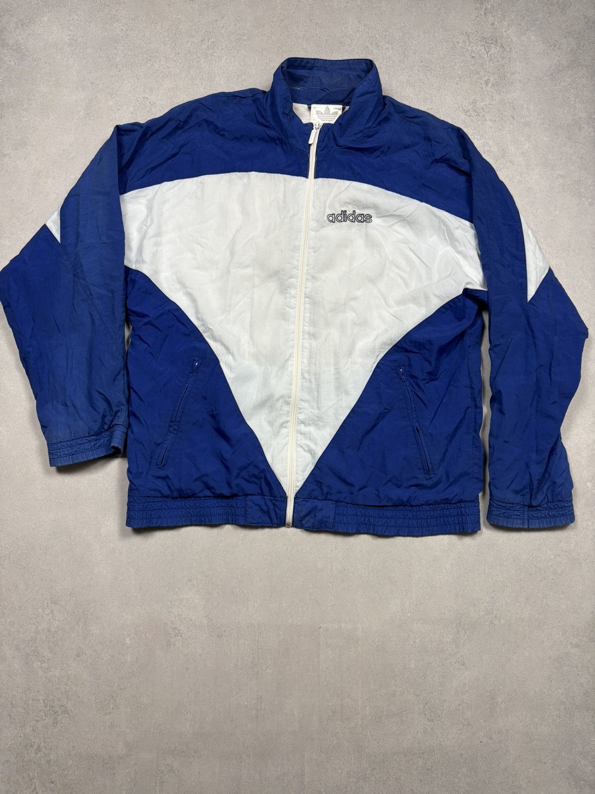 Adidas Adidas Vintage Track Jacket 90s Zip Trefoil Y2K Windbreaker Size US M / EU 48-50 / 2 - 2 Thumbnail