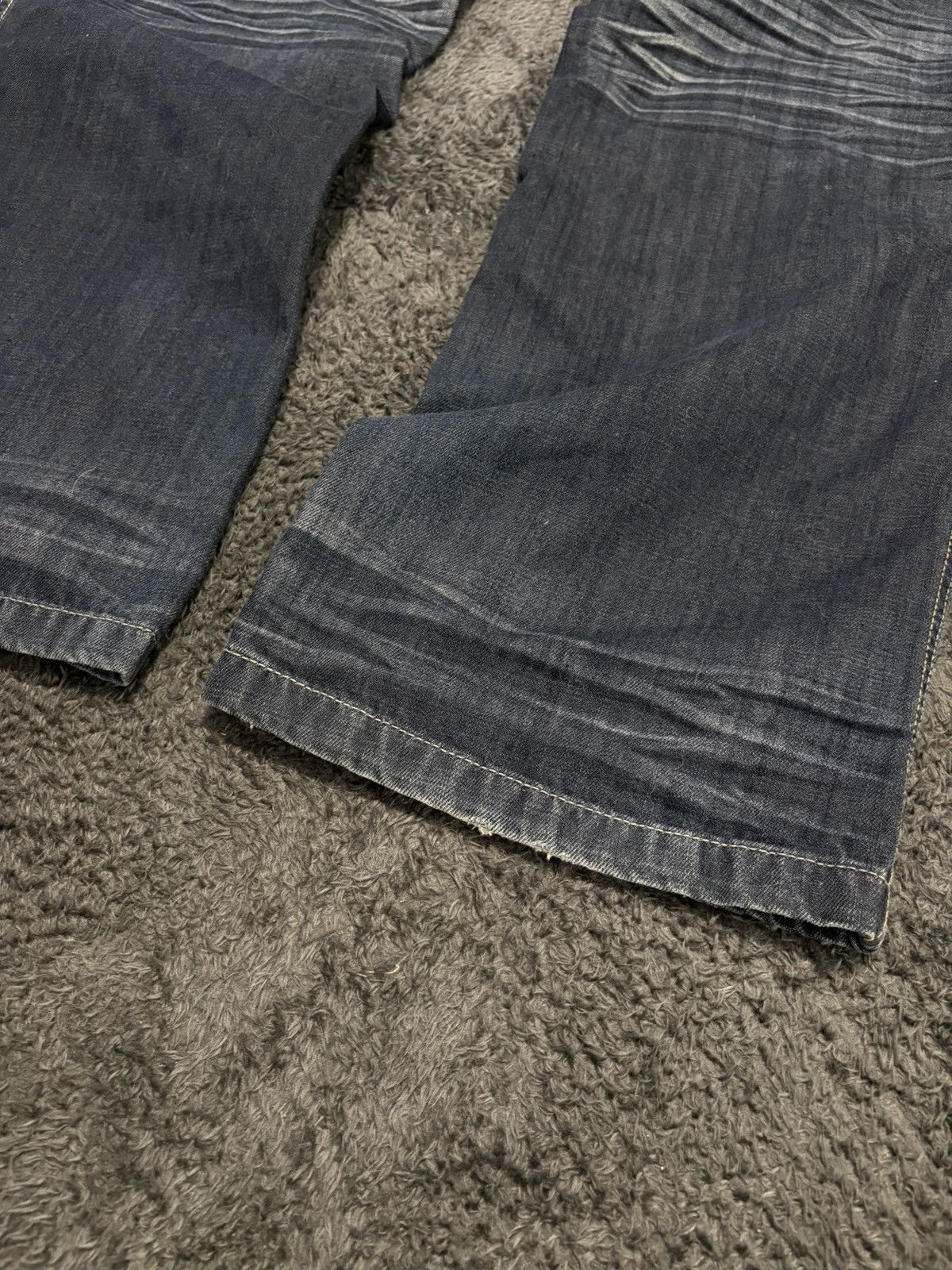 Japanese Brand Vintage Rare Washed Denim Distressed Y2K Baggy Jeans Size US 34 / EU 50 - 7 Thumbnail