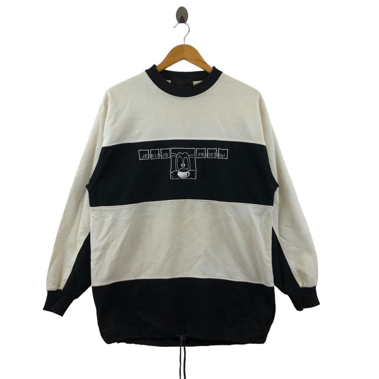 Vintage Vintage JEAN LOUIS FRADET Paris Dog Cartoon Sweatshirt Size L / US 10 / IT 46 - 1 Thumbnail