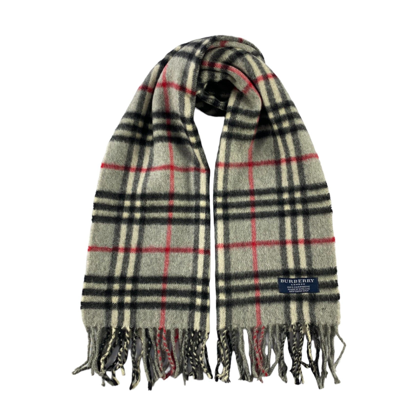 Burberry × Vintage Burberry Scarf / Muffler / Neckwear - WW1505 Size ONE SIZE - 1 Thumbnail