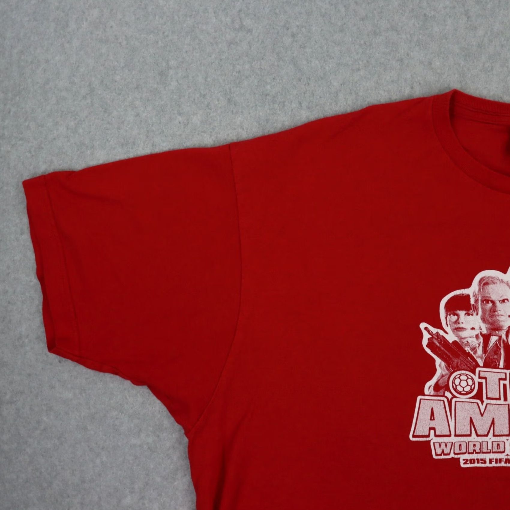 Vintage Nike Team America World Soccer Police MENS T-Shirt 2XL Red 2015 Promo RARE Size US XXL / EU 58 / 5 - 5 Thumbnail