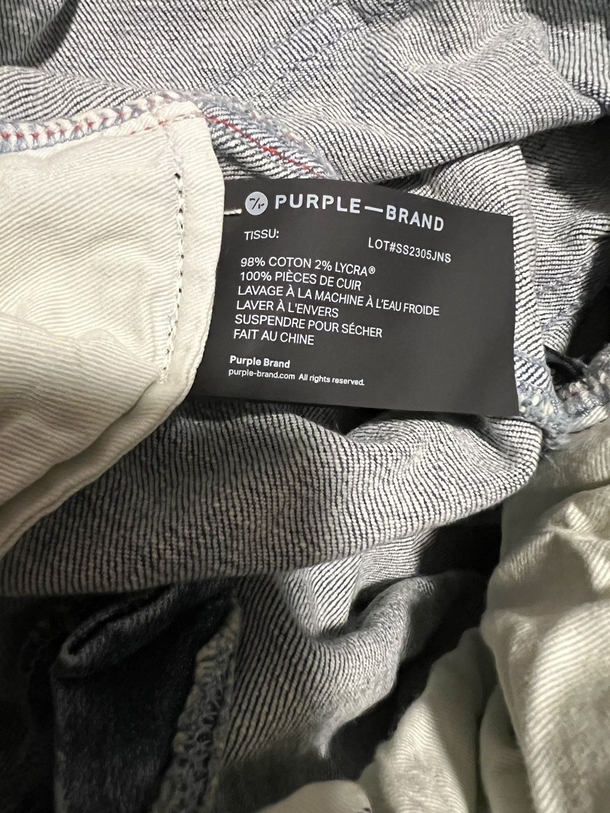 Purple Purple Brand Jeans Mens Slim Fit P001 Blue Size 30/30 Size US 30 / EU 46 - 8 Thumbnail