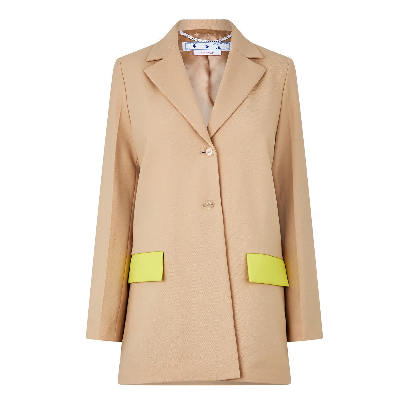 o1g2r1mq0125 Active Light Wool Blend Tomboy Blazer in Camel