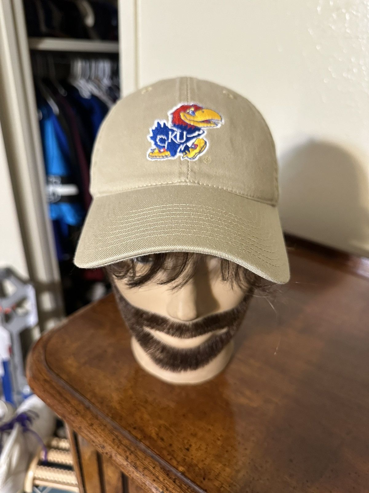 NCAA × Vintage Vintage NCAA Kansas Jayhawks university super red” hat 90s Size ONE SIZE - 2 Thumbnail