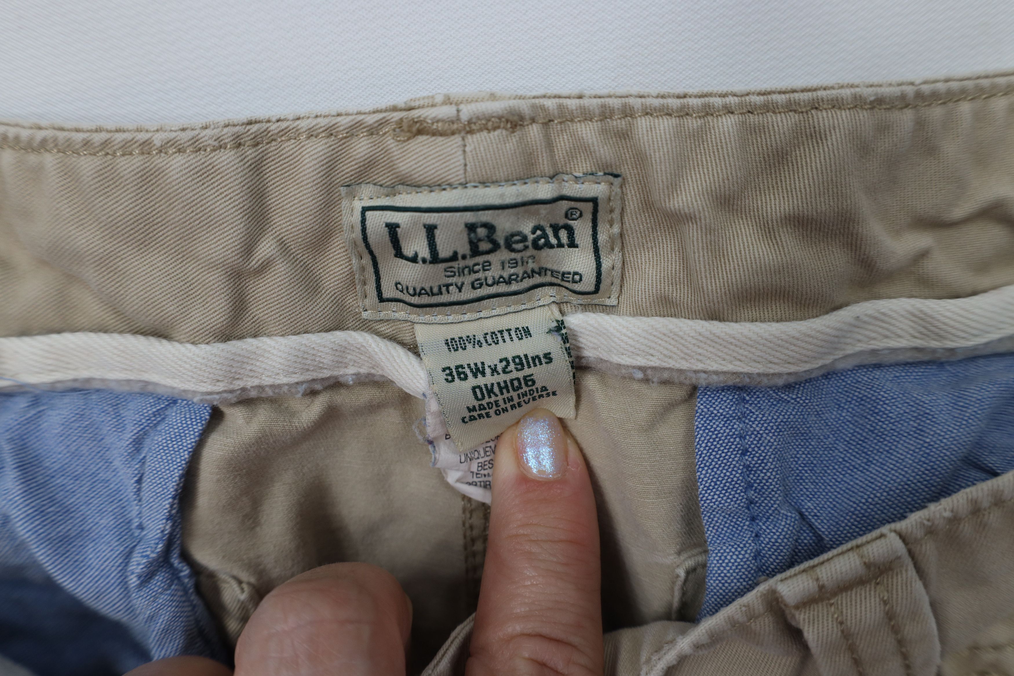 L.L. Bean Vintage LL Bean Heavyweight Wide Leg Cargo Pants Cotton Size US 36 / EU 52 - 7 Thumbnail