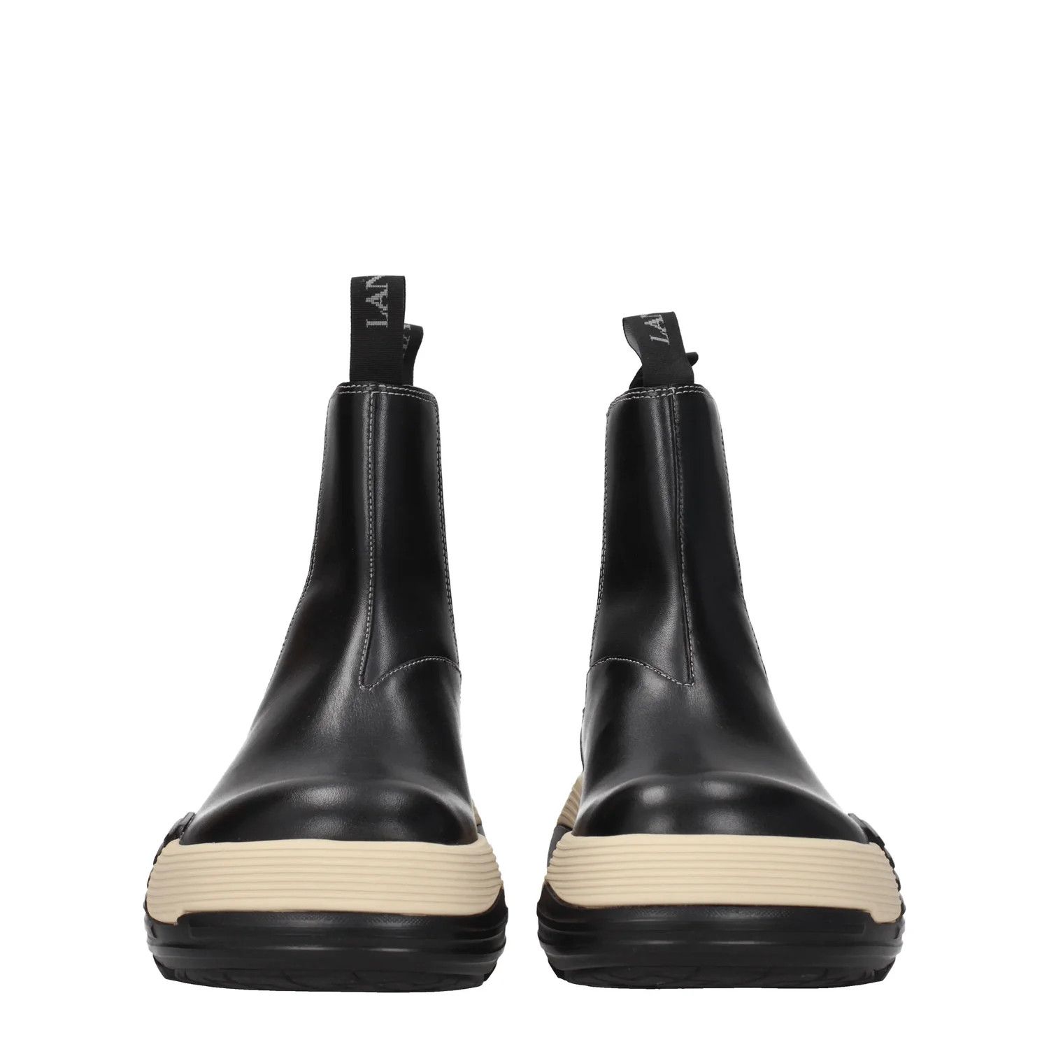Lanvin o1y0125 Ankle Boots in Black/Cream Size US 6 / EU 39 - 3 Thumbnail