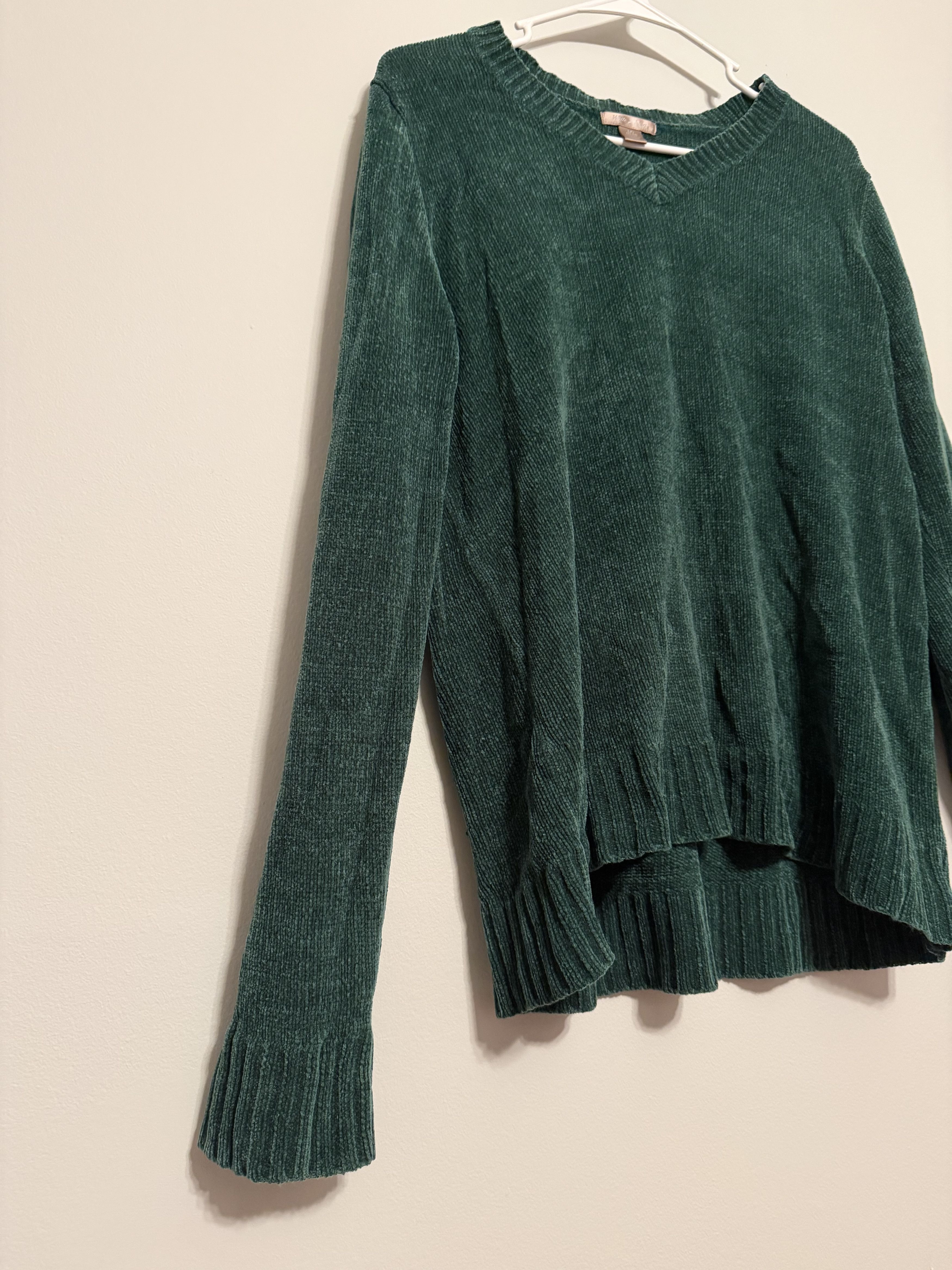 Other Cozy Forest Green Chenille Sweater – Women's Size L Size L / US 10 / IT 46 - 3 Thumbnail